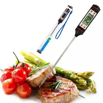 Kuhinjski Termometer Sonda Hrane Pero Vnesite Elektronski Digitalni Prikaz Tekoče Žar Za Peko Olje, Mleko Termometer Kuhinjski Pripomočki - 