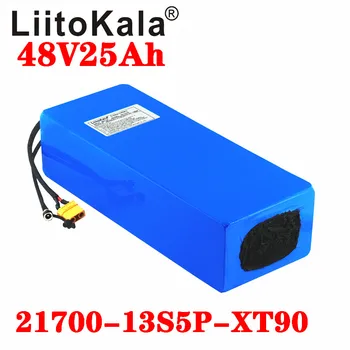 LiitoKala 48V 25ah 21700 5000mAh 13S5P Litij-ionska Baterija 48V 25AH 1000W električna kolesa baterije Vgrajen v 20A BMS T XT90 plug - 