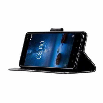 Nokia 8 Modne Denarnice Slušalko Kritje Za Nokia 8 Primeru Nastran Retro PU Usnja Flip Case Za NOKIA 8 Telefon Vrečko Stojalo - 