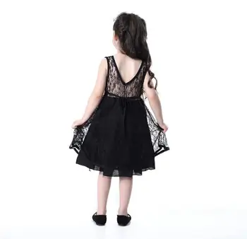 Poletje Čipke Dekleta Obleke Princess Obleke za Dekleta svate Backless V Obleke Baby Otroci Oblačila Otrok Oblačila - 