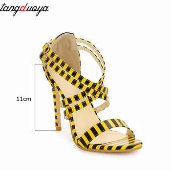 Roman sandali ženske čevlje z visokimi petami poletni sandali ženske stranka čevlji za ženske, visoke pete sandala plus velikost 41 42 - 