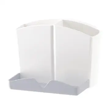 Kopalnica Self-lepljive Škatla za Shranjevanje Rack Šampon Držalo za zobno pasto zobna ščetka Kotu Rok Skladiščenje Omaro, Kuhinjo, Kopalnico E5M1 - 