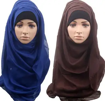 120pcs/veliko trdnih navaden hidžab barve Muslimanskih šal šal pashmina - 