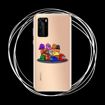 Vroče igre med nami Telefon Primeru Pregleden za Huawei P20 P30 P40 čast 8 10i P smart 2019 Samsung A71 A21S S10 20 plus - 