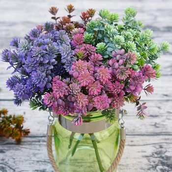 7 vilice/1 dodajajo umetne rastline za Božič doma dekoracijo okrasna vaza floristics Ponaredek vaze, cvetlični poročna darila - 