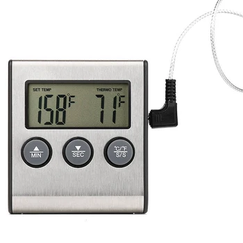 Elektronski termometer Digitalni Kuhinjski Termometer, Mesa, Vode, Mleka, Kuhanje Sonda za peko na žaru Elektronski Pečica Termometer Merilnik Orodje - 