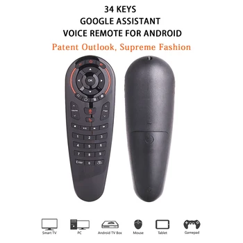 G30 Zraka Miško Glas Zraka Daljinsko Miško 33 Gumbi Za IR Učenje 2,4 GHz Mini Fly Mouse z Glasovnega Vnosa Za Android Ščit TV Box - 