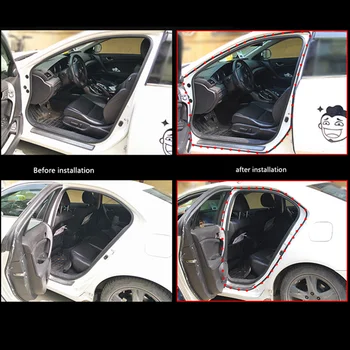 Vrata avtomobila Pečat Trakovi Nalepke B Obliko Weatherstrip Gume za Toyota avensis Corolla Prius RAV4 Camry Reiz Venza Highlander Prado - 