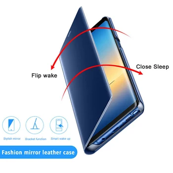 Ogledalo Smart View Primeru Za Huawei Nova 3E 2i 3i 4 4E P10 P20 P30 Y5 Y6 Y7 Y9 Prime 2018 2019 Čast 8X 8 8A 8C 8 Lite 7A 7C Pro - 