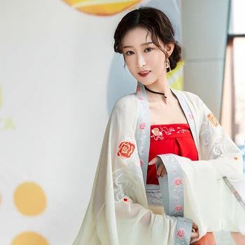 Azijsko Tradicionalno Ženske Hanfu Pravljice Obleko Kitajski Folk Dance Starih Retro Tang Dinastije Ples Kostum Cosplay Fazi Obrabe - 