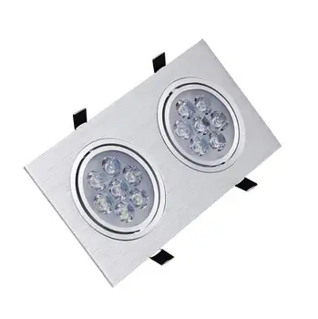 Led Svetilke 2x7W AC85-265V Kvadratnih LED Stropni Downlight Svetilke Vgradne Led Stropna Svetilka, Doma Notranjo Razsvetljavo Brezplačna dostava - 