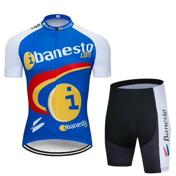 2020 Banesto Ekipa kolesarska oblačila kolesarske hlače POPOLNO Obleko Ropa Ciclismo quick dry, kolesarski dres Maillot rokavi toplejše - 