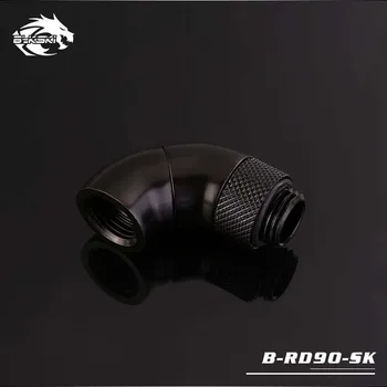 Bykski B-RD90-SK Rotacijski Vgradnjo 90degree Serpentine Vrtenja G1/4 Vodo, voda za Hlajenje hladilnik heatsink pripomoček Obračanje Adapterja - 