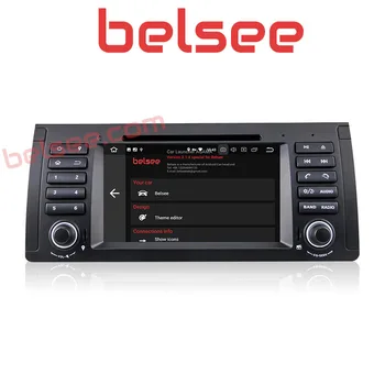 Belsee Okta Core 4gb PX5 Android 8.0 Radio Večpredstavnostna Glavo Enota Avto DVD Predvajalnik, GPS Navigacija za BMW E39 M5 X5 E53 1996-2003 - 