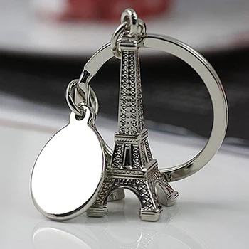 Nov Prihod Retro Mini Pariz, Eifflov Stolp Model Obesek Keychain Keyring Keyfob Ključnih Verige - 