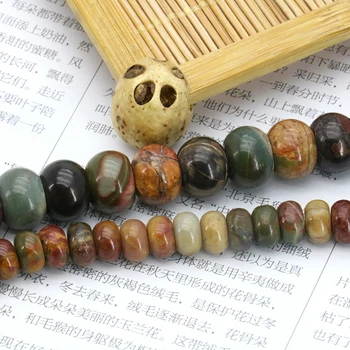 Multicolor picasso abakus oblikovan svoboden kroglice 5x8mm 8x12mm velikost neobvezno 15inches najbolje prodajanih kamen kroglice nakit - 