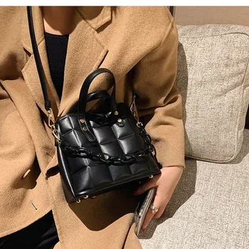High-end retro ženske handbag2020new trendy modni zahodni slog eno-ramo messenger bag blagovne znamke oblikovalec vse-ujemanje vedro vreča - 