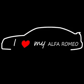 Novo ljubim moj avto Nalepke Smešno Ustvarjalne Nalepke Styling Vrata Dekoracijo Za Alfa Romeo Mito 147 156 159 166 Giulietta Pajek GT - 