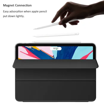 Za Obraz ID 11 za 12,9 palčni iPad Pro 2018 , Magnetni Ultra Slim Pametne Folio Stojalo Pokrov Primeru Podpore, Priložite Polnjenje - 