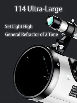 High Definition Oko Profesionalni Zoom Astronomski Teleskop na Prostem HD Night Vision Lomni Globoko Vesolje, Luno, ki je Gledal - 