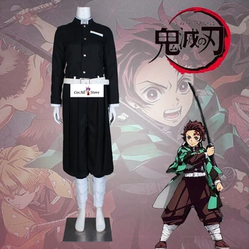 Anime Cosplay Demon Slayer Kamado Tanjirou enotno Cosplay Kostum - 