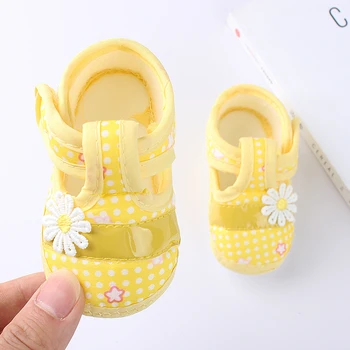 Newborn Baby Girl Boy Čevlji Mehka Podplatom Risanka Anti-slip Čevlji Udobno Bombaž Malčke Baby Čevlji Baby Prvi Sprehod zapatos 2021 - 