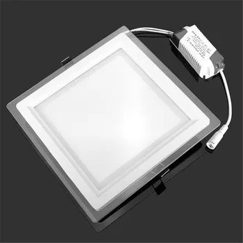 30pcs 9W Kvadratnih Steklena Plošča, Svetloba, možnost zatemnitve Vgradne LED Panel Downlight Naravno Bela - 