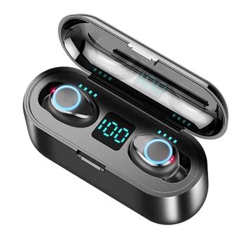 TWS Bluetooth Slušalke 5.0 Brezžične Slušalke Čepkov Šport Vodotesne Slušalke Stereo Slušalke z LED Digitalni Zaslon - 