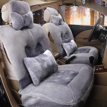 Avto sedež blazine, nove zimske udobno toplo en kos avtomobilski sedež all inclusive 5 sedi avtomobilske sedežne blazine - 