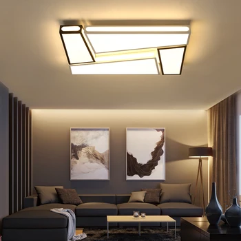Ustvarjalne preprostost sodobne Stropne Luči black in white železa led stropna svetilka za dnevno sobo, spalnica lamparas de techo - 