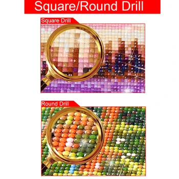5D DIY Diamond vezenje Navzkrižno šiv Rose Kvadratnih Diamond mozaik, Poln Krog Diamond slikarstvo dekor HYY - 