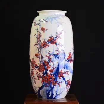 Jingdezhen keramike Guo Wen ročno poslikano glaze keramične vaze z visoko-kakovostni razred Doma Oprema plovila okraski - 