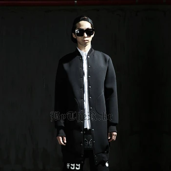 Vroče ! Dongguk vrata trend moški modni prostor bombažno jakno in dolge odseke plašč kostumi, oblačila / M-XXL - 