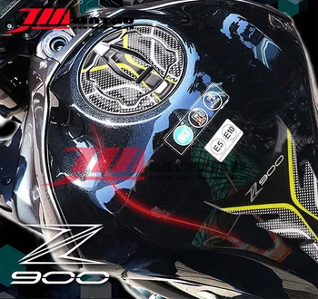 Motorno kolo Ogljikovih Vlaken 3M LEPILO Emblem Zaščita Tank Pad Plina Skp Zaščitne Nalepke Nalepke Za Kawasaki Z900 2017-2020 - 