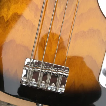 Električna kitara jazz bass 4 string sunburst barva javor. Brezplačna dostava fingerboard - 