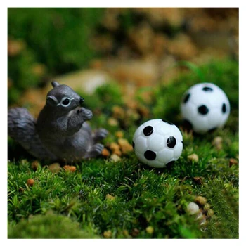 Promocija! Lutke Miniaturni Bonsaj Obrti Vrt Krajine Diy Footballs Dekor 10 kos - 