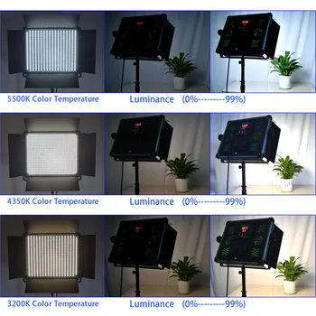 Yidoblo 1 pc Ravno Plošča LED-Lučka lučka D-2000II 140W video Multi-color light LED Studio Osvetlitev z Bliskavico Super Slim & Light - 