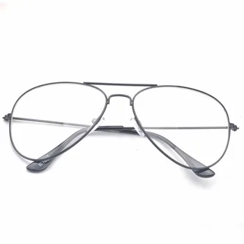MINCL/ Velikosti Kozarcev iz Nerjavečega Jekla Luksuzni Žensk Očala Retro Dvojno Mostov Moških je jasno, leče, sončna očala FML - 