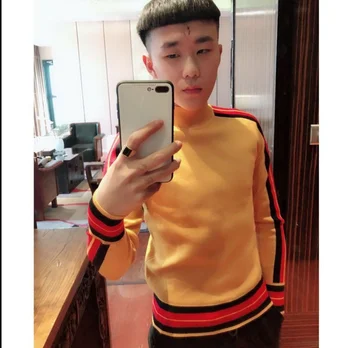 Visok ovratnik pulover človek Han Feng pozimi duha fant mladih t-shirt tanek pulover človek - 