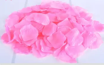 1000pcs/veliko Romantičnih svate, Dekoracijo Konfeti Svile cvetni listi Vrtnice Uslug Cvet 7 Barv Atificial Cvetje Poliester - 