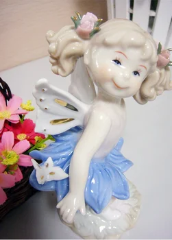 Prvo Pravljice Kip Okrasitev Keramike Lutka Figur Sedanjosti in Obrti Ornament Pribor Okraskov Smeška Porcelana - 