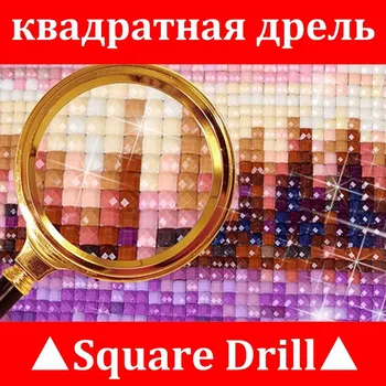 Celotno squre vaja 5D diamond slikarstvo DIY diamond vezenje Beli Pav Navzkrižno Šiv Nosorogovo mozaik dekor za otroke HJL - 