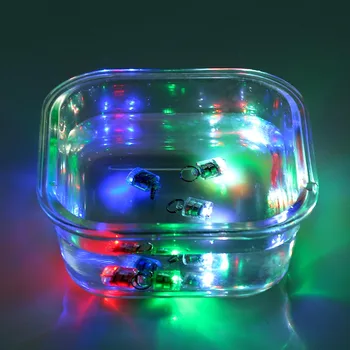 5PCS LED Ribolov Svetlobe Spusti Globoko pod vodo Okroglo Obliko Lignji Strobe Utripajoča Luč Vabe Vaba - 