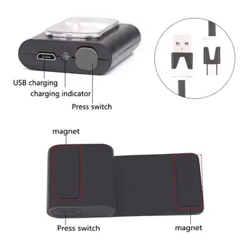Polnjenje prek kabla USB LED Magnetni Pregled Svetilka Zasilne Luči Svetilka -30 - 