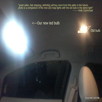 LED Notranjosti Avtomobila Luči Za nissan qashqai splošno soba dome zemljevid branje stopala vrata lučka brez napak 13pc - 