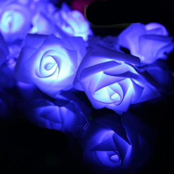 LED Rose lučka niz rose luč baterije novoletne lučke notranjo poroko, poročna soba dekoracijo na debelo po meri, flash - 