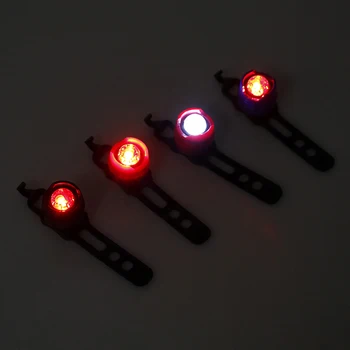 Aluminijasti LED Kolesarske Luči Spredaj Zadaj Rep Čelada Rdeče Belo Flash Luči Varnost Lučka Kolesarjenje Varnost Previdno Lahka Nepremočljiva - 