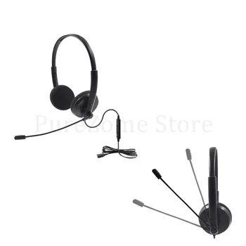 Klicni Center USB Slušalke šumov Slušalke Slušalke z Mikrofon Nadzor Glasnosti Funkcije - 