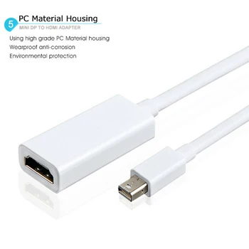 Thunder-Vijak Mini DisplayPort DP za HDMI je združljiv Kabel Adapter za iMac - 