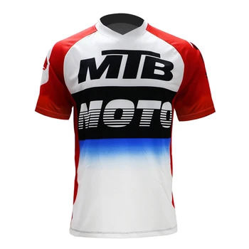 MTB jersey enduro 2020 gorsko kolo kratek rokav spustu jersey motorno kolo dirke vrhovi motocikla oblačila bmx motokros, enduro - 